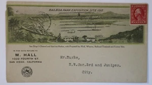 1913 San Diego CA Channel Harbor Sea Wall R&R Balboa Park Exposition Site Cover - Picture 1 of 2
