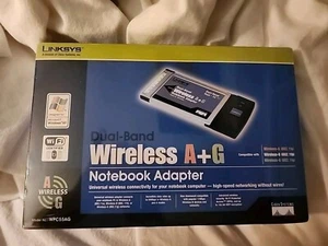 Adaptateur pour ordinateur portable Linksys sans fil A+G neuf dans sa boîte/scellé - Photo 1/3