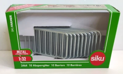 SIKU FARMER 1:32 ACCESSORI IN METALLO TRANSENNE BARRIERS 10 PEZZI   ART 2464 - Immagine 1 di 2
