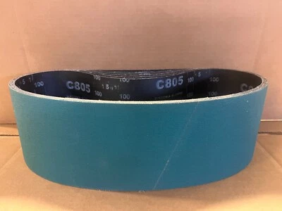 6" X 48" PREMIUM GREEN ZIRCONIA SANDING BELTS, 5 PACK! 50-100 GRIT, YOU CHOOSE! - Image 1 of 2