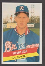 TOM GLAVINE 1987 TCMA International League FUTURE STAR #32 Pre-Rookie Card SP RC