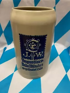 Kamienny dzbanek Dzbanek na masę Kufel na piwo Kubek do browaru Augustiner Bräu München | 3,0L | nowy - Zdjęcie 1 z 4