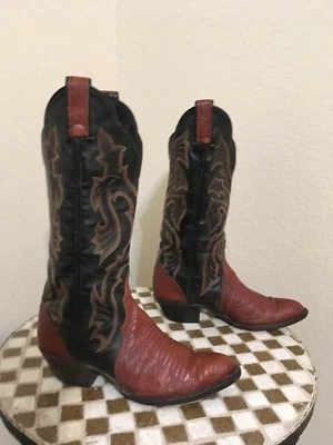 BOTAS DE DANÇA RUST LIZARD CONHAQUE TONY LAMA EUA WESTERN ROCKABILLY 5,5 B - Imagem 1 de 4