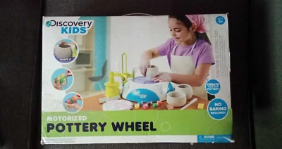 Roda de cerâmica motorizada Discovery Kids com pedal artesanato escultura moldagem - Imagem 1 de 2