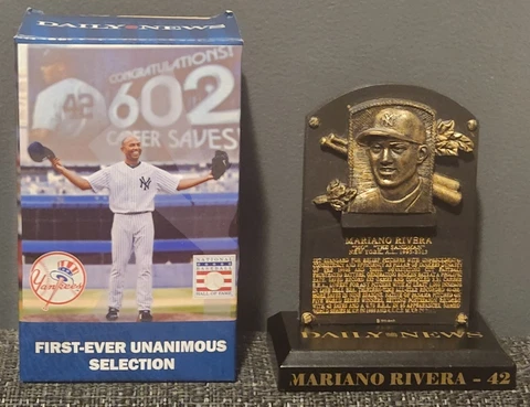 Mariano Rivera New York Yankees HOF Plaque First Ever Unanimous Selection #06725 Cover