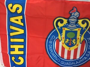 New! Club Chivas de Guadalajara Soccer Flag - Picture 1 of 3