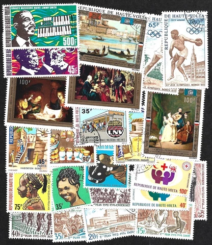 Burkina Faso (Republique de Haute Volta) 23 Different Stamps Used Cover