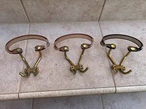 Group Three Hangers 50s Brass " Italian Design Brass Old Hangers - Picture 1 of 11
