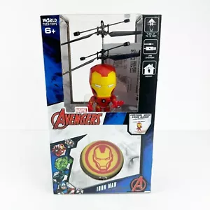 Iron Man Flying UFO Helicopter Flies 15 Ft High Rechargeable Battery NEW IN BOX - Picture 1 of 3