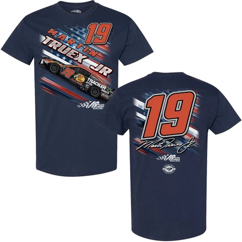 Martin Truex Jr 2023 Patriotic Fuel T-Shirt Blue Cover