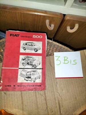 FIAT 500 GIARDINIERA USO E MANUTENZIONE SETT. '64 - 11^ EDIZ. - USATO DELL'EPOCA - Immagine 1 di 4