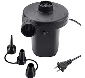 Keruita Electric Air Pump | Quick-Fill | 110V-240V DC 12V | with 3 Nozzles | NEW - Picture 1 of 6