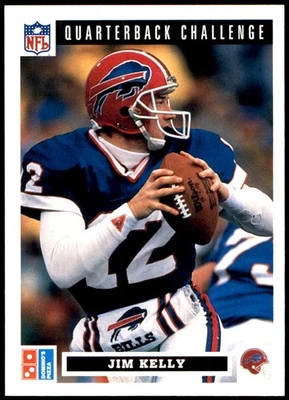 Jim Kelly 1991 Upper Deck Domino's #2 Bills NFL READ FREE SHIPPING AutographDen - Image 1 of 2