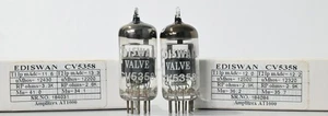 ECC88 CV5358 6DJ8 EDISWAN Made in England Amplitrex Tested Qty 1 Match Pair 2Pcs - Picture 1 of 9