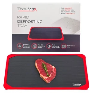 Rapid Defrosting Tray for Frozen Meat | No Mess Full Silicone Border | Thaw F... - Picture 1 of 8