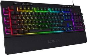 Redragon K512 Shiva RGB Backlit Membrane Gaming Keyboard with Multimedia Keys - Picture 1 of 8