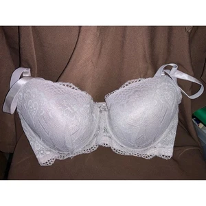 40D Lace Bra Full Coverage Lightly Lined Adjustable Straps Underwire - Picture 1 of 5