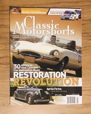 Classic Motorsports Magazine July  2013 Festuring Articles On Restoration.  - Image 1 of 4