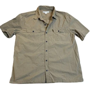 Eastern Mountain Sports Men's Shirt X-Large Short-Sleeve Button-Up Nylon Green - Picture 1 of 11