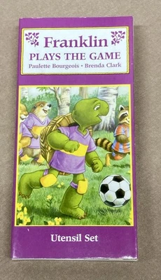 Juego de utensilios de colección Franklin Plays juego tortuga niños tenedor cuchara niño 1999 Foto 1 de 4