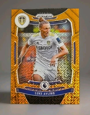 2021-2022 Panini Prizm Premier Soccer League Orange Mojo Luke Ayling - Image 1 of 2