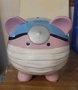 Sparschwein Deko für Arzt/Krankenschwester mit OP-Maske - Bild 1 von 7
