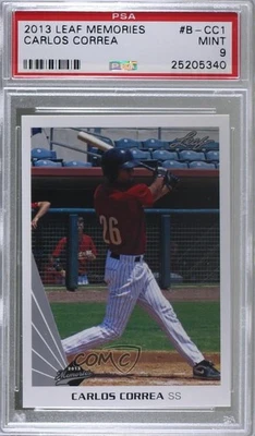 Leaf Memories Carlos Correa 2013 #B-CC1 PSA 9 como nuevo Foto 1 de 2