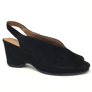 L'Amour Des Pieds Odetta Sandals Shoes Womens Size 8 Black Suede Orthotic - Picture 1 of 9