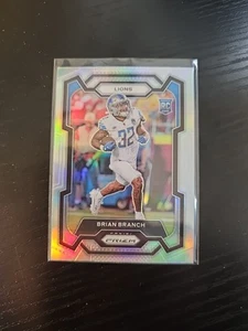 Brian Branch 2023 Prizm Rookie Silver Prizm #328 Detroit Lions - Foto 1 di 2