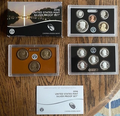 2016 UNITED STATES MINT SILVER PROOF SET -  ALL MINT PACKAGING INCLUDED - Image 1 of 4