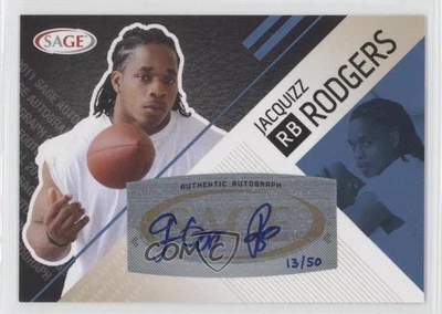 2011 SAGE Platinum Auto /50 Jacquizz Rodgers #A-42 Rookie Auto RC - Image 1 of 2
