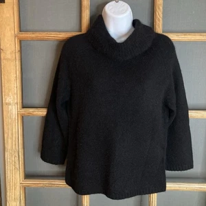 Rafaella Petites Damen schwarzer weicher Pullover Oberteil Gr. S 45% Angora Kaninchen - Bild 1 von 9