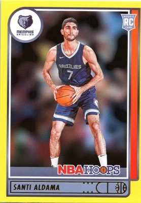 2021-22 Hoops #207 Santi Aldama Yellow - Image 1 of 2