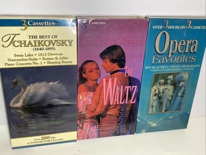 Classical Cassette Tape Box Set Lot 9 Cassettes NEW Opera Waltz Tchaikovsky Seal - Picture 1 of 7
