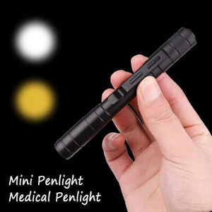 Lápiz de bolsillo médico pequeña mini linterna LED linterna linterna enfermera médico - Imagen 1 de 7