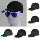 Party Luminous Adjustable Flash Dance Hat Sun Hats Hip Hop LED Baseball Cap