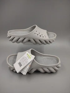 Crocs Echo Slides ~ Men's 7/Women's 9 ~ 208170-1FT ~ Gray - Picture 1 of 21