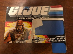 Vintage 1988 G.I. Joe SPEARHEAD & MAX v1 Partial Card Back GI ARAH - Bild 1 von 2