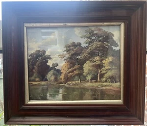 Alex Lefort Landschaft Wald am Fluss Kunstdruck - Bild 1 von 4