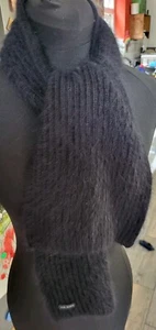 Vintage Ted Baker Soft Wool Scarf Black - Picture 1 of 4