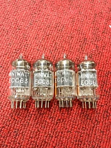 Philips Miniwatt ECC83 O getter NOS coppia di test abbinata - Foto 1 di 4