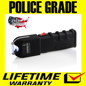 Police Stun Gun SGT928-785BV Maximum Power Rechargeable With Bright Flashlight 