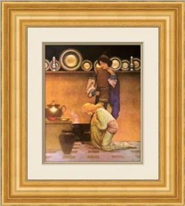 Maxfield Parrish - Lady Violetta and the Knave Custom Framed Print FREE SHIPPING - Imagen 1 de 2