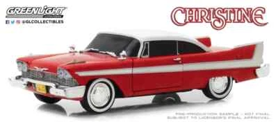 Plymouth Fury Christine V. Diabolica, Cristalli Tinti 1958, Greenlight 1/24 - Immagine 1 di 4