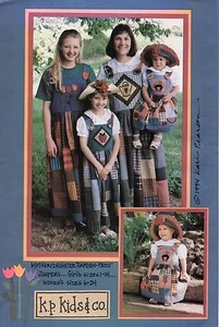 Mother Daughter Garden Patch Jumpers Pattern - Girls sz 1-14, Women sz 6-24 New - Picture 1 of 1