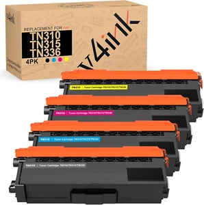 4 Stück) Brother Druckertinte Toner TN336 TN315 TN310 TN331 Schwarz Cyan Magenta Gelb - Bild 1 von 12