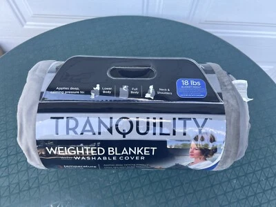 🛌 Brand New Tranquility 18lb Weighted Blanket with Removable Cover - Image 1 of 4