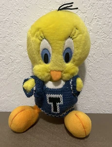 VTG 1996 Warner Brothers  Poseable Tweety Bird Plush Doll 11" W! Sweater - Picture 1 of 3