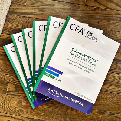 Kaplan Schweser Level 1 CFA Program Exam Prep 2019 + Practice Exams Full Set - Image 1 of 4
