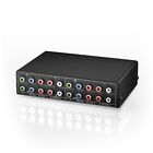 3X(3-Way RGB Component AV Switch Video Audio Selector 3 in 1 Output Ypbpr6703